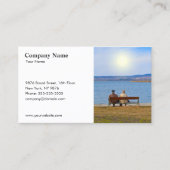 保険の年長のカップルの名刺 名刺 (正面)