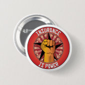 保険は力です 缶バッジ (正面&裏面)