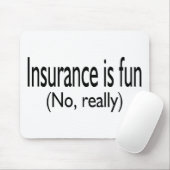 保険は実際におもしろいではないです マウスパッド (マウス)