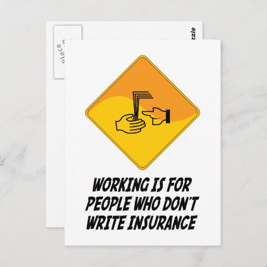 保険を書かない人の仕事 ポストカード (正面/裏面)