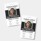 保険エージェントバッジ表裏同じ バッジ (正面＆裏面)