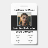 保険エージェントバッジ表裏同じ バッジ (裏面)