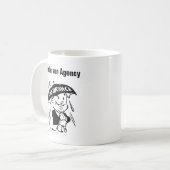 保険カスタマイズ代理人又は代理店 コーヒーマグカップ (正面左)