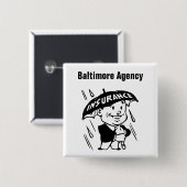 保険カスタマイズ代理人又は代理店 缶バッジ (正面&裏面)