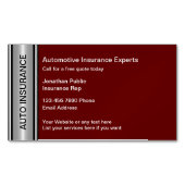 保険カッコいい車の名刺マグネット マグネット名刺 (正面)