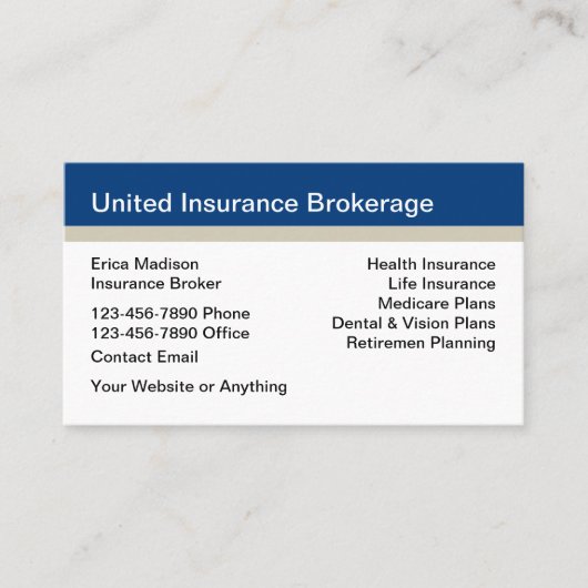 保険ブローカモダンー名刺 名刺 (正面)