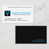 保険ブローカーの名刺 アドバイスカード (正面/裏面)