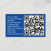 保険ブローカーの名刺 名刺 (裏面)