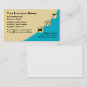 保険ブローカーの名刺 名刺 (正面/裏面)
