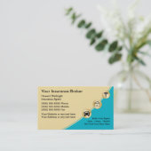 保険ブローカーの名刺 名刺 (スタンド正面)