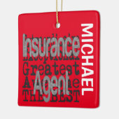 保険代理人並外カスタム保険 セラミックオーナメント (左)