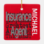 保険代理人並外カスタム保険 セラミックオーナメント (裏面)