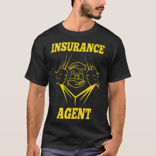 保険代理人医療保険コンサルタントブロック Tシャツ
