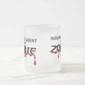 保険代理店のゾンビ フロストグラスマグカップ (中央)