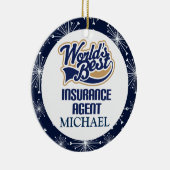 保険代理店のパーソナライズなオーナメント セラミックオーナメント (右)