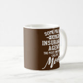 保険代理店のママギフトがママに電話 コーヒーマグカップ (正面右)