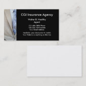保険代理店の名刺 名刺 (正面/裏面)
