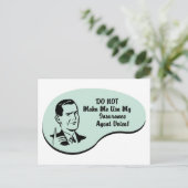 保険代理店の音声 ポストカード (スタンド正面)