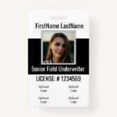 保険代理店バッジの前後を同じにする バッジ (裏面)