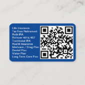 保険代理店保険仲立人名刺名刺 名刺 (裏面)