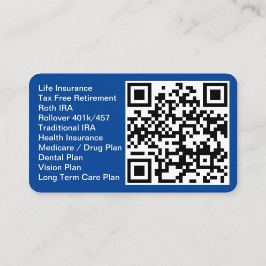 保険代理店保険仲立人名刺名刺 名刺 (裏面)