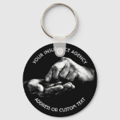 保険代理店所有者又は保険会社代理人 キーホルダー (正面)