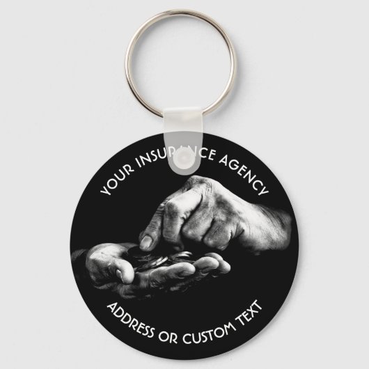 保険代理店所有者又は保険会社代理人 キーホルダー (正面)