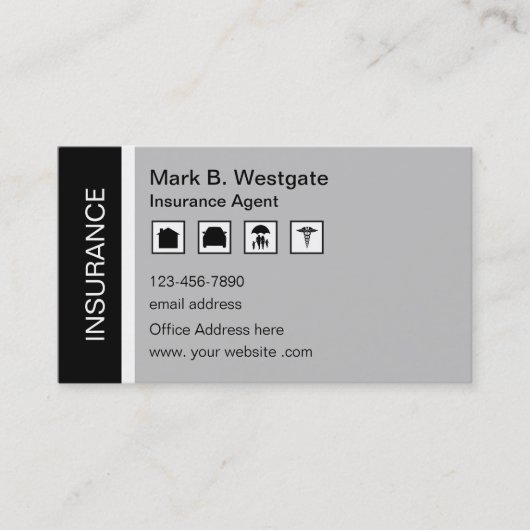 保険代理店数々のの担当者の名刺 名刺 (正面)