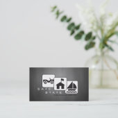 保険代理店、代理店名刺 名刺 (スタンド正面)