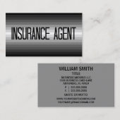 保険代理銀からブラックビジネスカードへ 名刺 (正面/裏面)