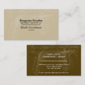 保険仲介人の名刺-シンプルな質 名刺 (正面/裏面)