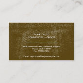 保険仲介人の名刺-シンプルな質 名刺 (裏面)