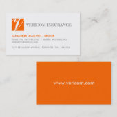 保険仲介人の名刺 名刺 (正面/裏面)