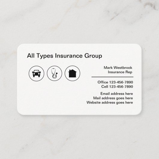 保険仲数々の介業者 名刺 (正面)