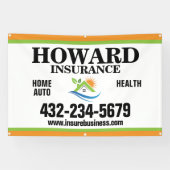 保険会社 横断幕 (横)