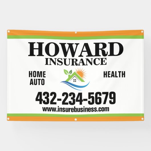 保険会社 横断幕 (横)