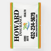 保険会社 横断幕 (縦)