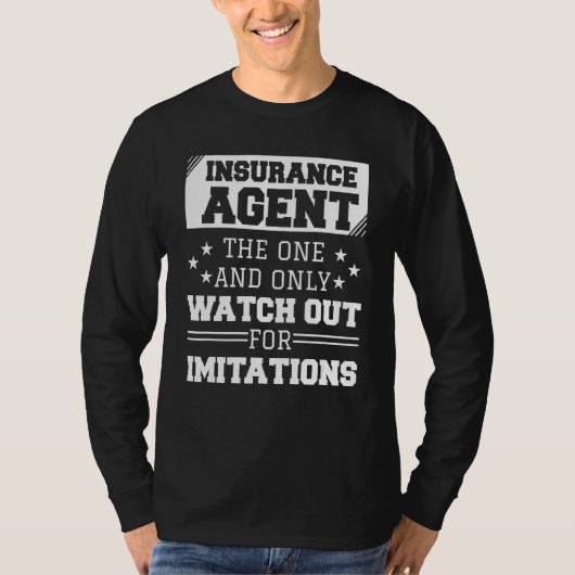 保険募集人が唯一のImiの見張り Tシャツ (正面)