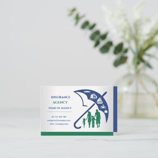 保険募集人の名刺 名刺 (スタンド正面)