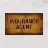 保険募集人アンティーク名刺 名刺 (正面)