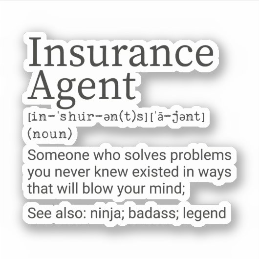 保険募集人定義、保険募集人 シール (正面)