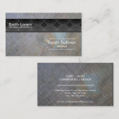 保険名刺ロックテクスチャプロフェッショナル 名刺 (正面/裏面)