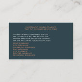 保険名刺 名刺 (裏面)