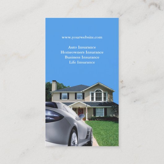 保険名刺 名刺 (裏面)