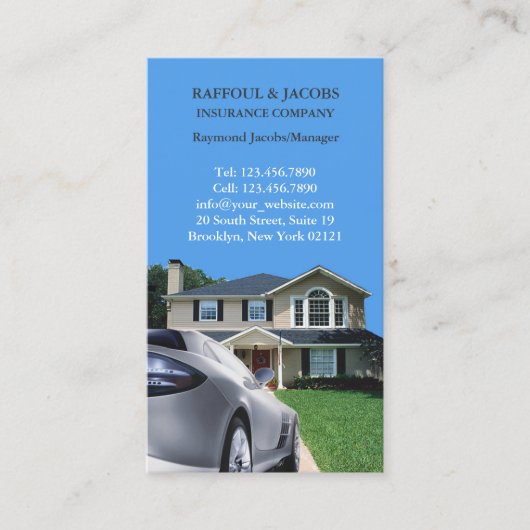 保険名刺 名刺 (正面)