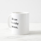 保険引用文保Calm Risk Business Office コーヒーマグカップ (正面左)