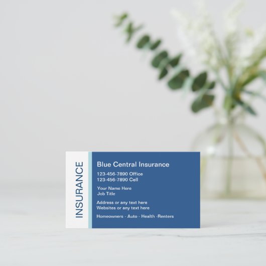 保険業カード 名刺 (スタンド正面)