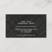 保険業カード-暗藍色のプロフェッショナル 名刺 (裏面)