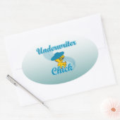 保険業者のひよこ#3.png 楕円形シール (封筒)