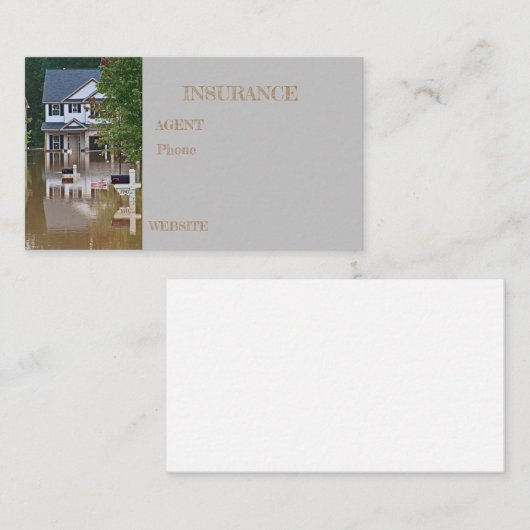 保険水害 名刺 (正面/裏面)